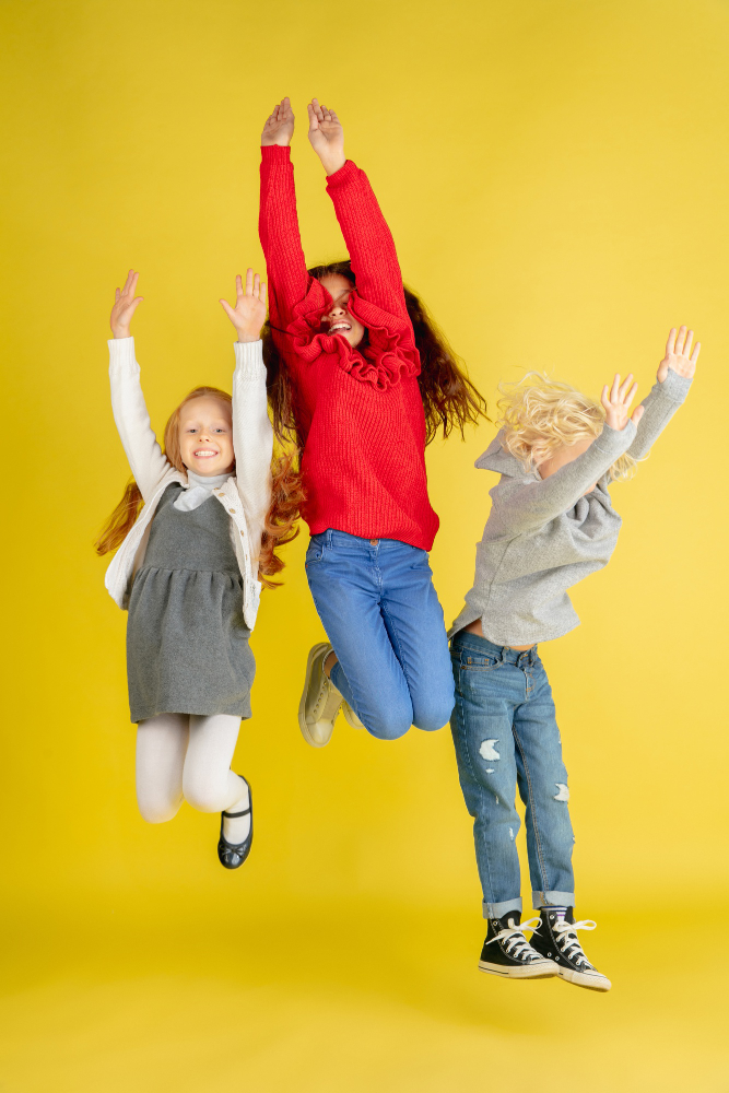 Children jumping